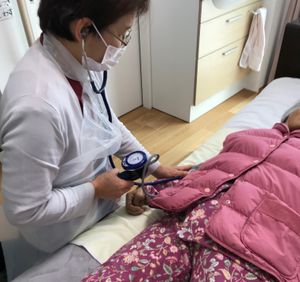 看護師がケアする居室