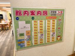 館内案内図の掲示物