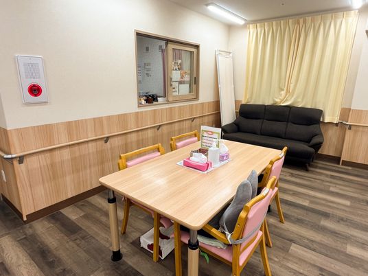 落ち着いた雰囲気の休憩室
