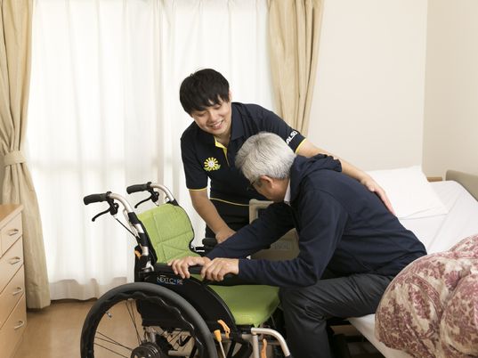 スタッフと利用者の居室