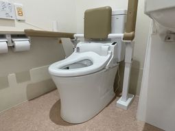 安全なトイレ設備の部屋