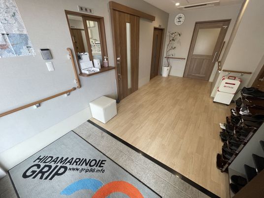 明るいエントランス