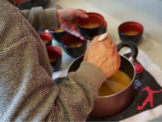 手作り料理の盛り付け