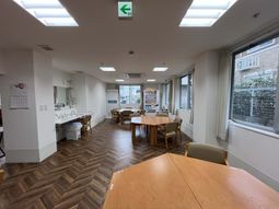 明るい共有スペース