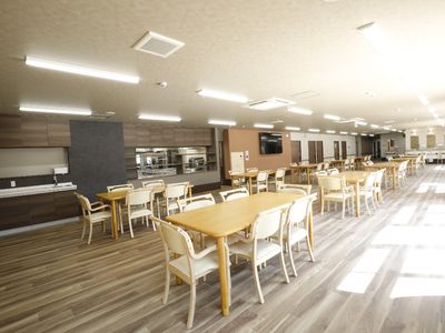 清潔な食堂の風景
