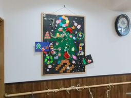 手作り装飾の廊下