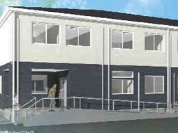 明るい建物のエントランス