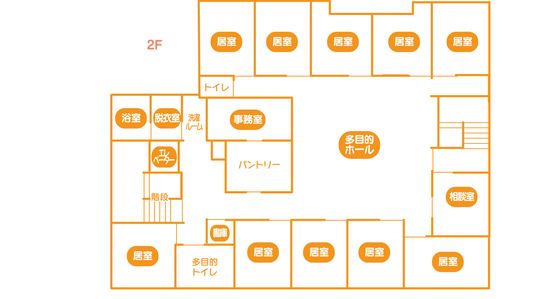 2階のフロアマップ