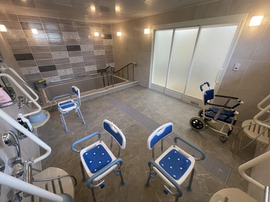 最新設備の浴室