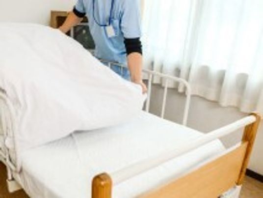介護の手技を行う人