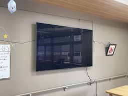 テレビが置かれた壁面