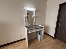 シンプルで使いやすい洗面台