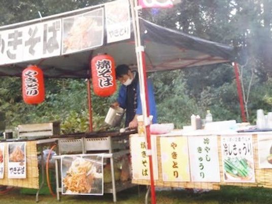屋外イベントの模擬店