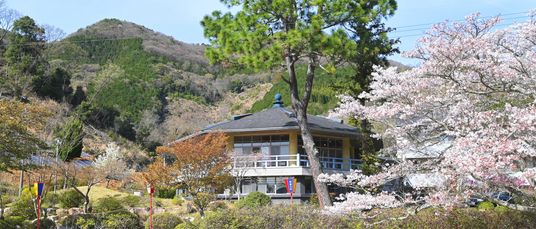自然に囲まれた建物  