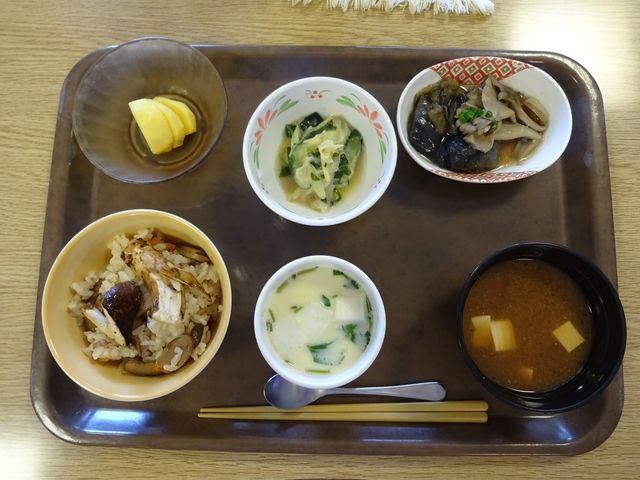 バランスの取れた食事トレー