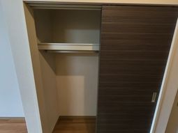 茶色の扉の洋室クローゼット