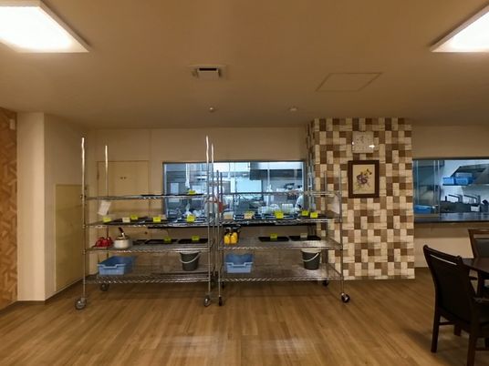 整った清潔な食堂