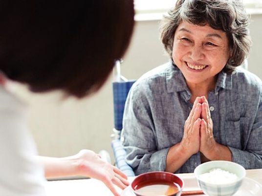 食事の時間の利用者様