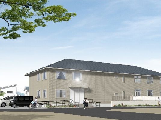 明るい外観の建物