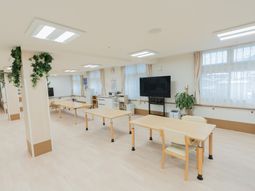 明るい共有スペース