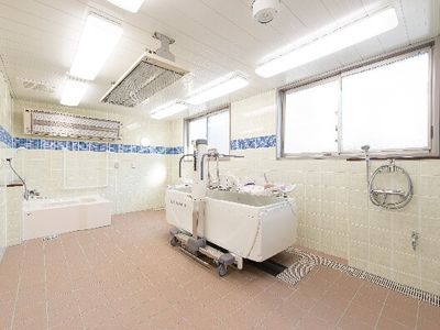 清潔なバリアフリー浴室
