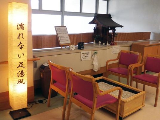 落ち着きのある休憩室