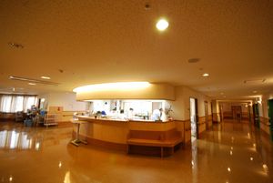 広い受付の様子