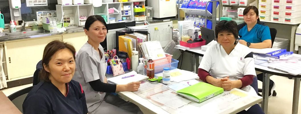 職員が集まる休憩室