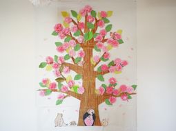 手作り感のある壁飾り