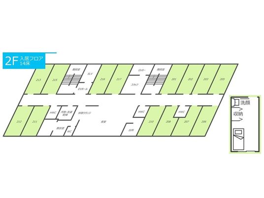 各部屋の見取り図
