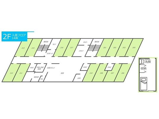 各部屋の見取り図