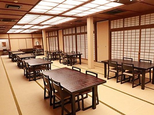 和室の食堂  
