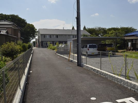 緑豊かな外観