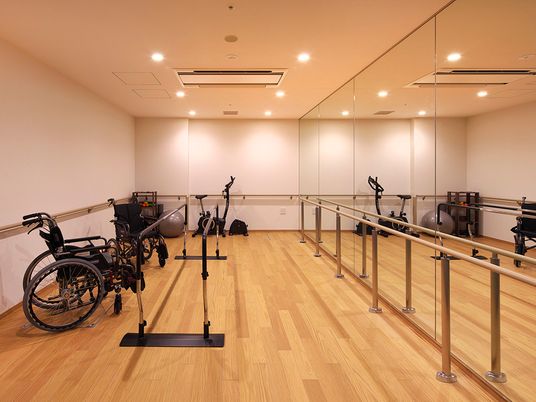 機能訓練用具がある部屋