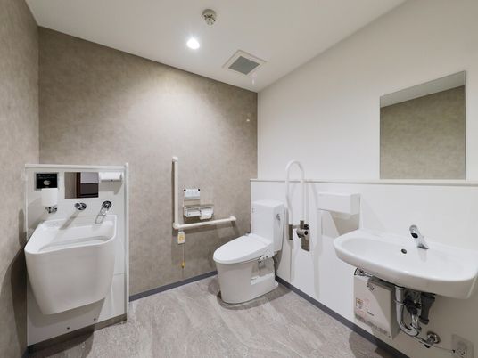 バリアフリーのトイレ空間