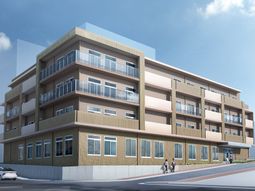 新しい建物の外観