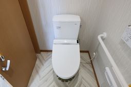 清潔なトイレの一角