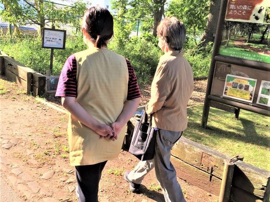 穏やかな屋外散歩