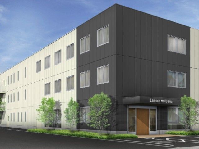 モダンな建物の外観 外観 新しい建築で洗練されたデザインの施設です。働く環境も充実していることが期待されます。