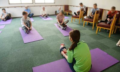 運動指導が行われる部屋