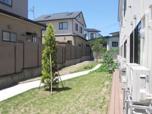 開放的な庭
