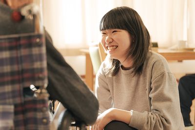 リビングでの交流