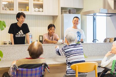 会話が弾む共有スペース