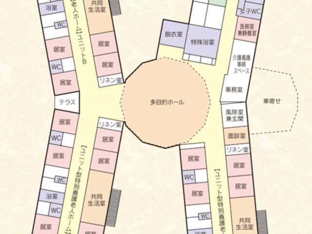 ゆとりの中庭案内図 中庭 ゆとりある中庭を配したレイアウト図。共有スペースの心地よい広がりが感じられます。