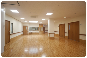 広々とした廊下