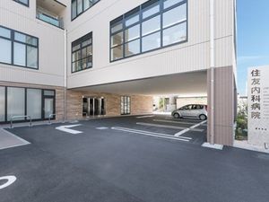 建物前の車寄せ  