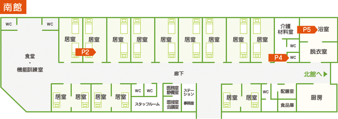 廊下の見取り図