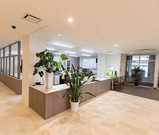 開放的なロビー空間