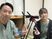 スタッフ2人と和室  