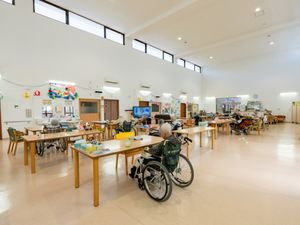 利用者が過ごす食堂  